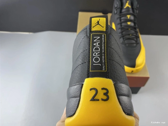 Gold 12 University Jordan Black Air Retro 130690-070 0719